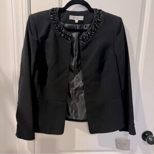 NWT $129 Kasper 10P Black Blazer Elegant Suit Blazer Jacket